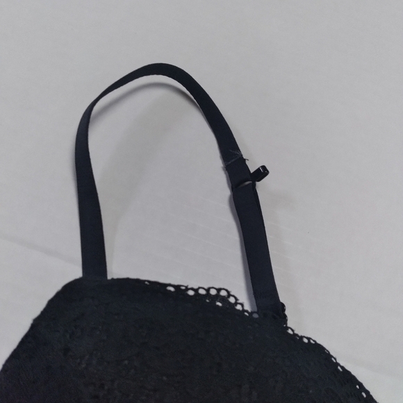 Xhilaration Black Lace Longline Bra Size 34C - Picture 13 of 13